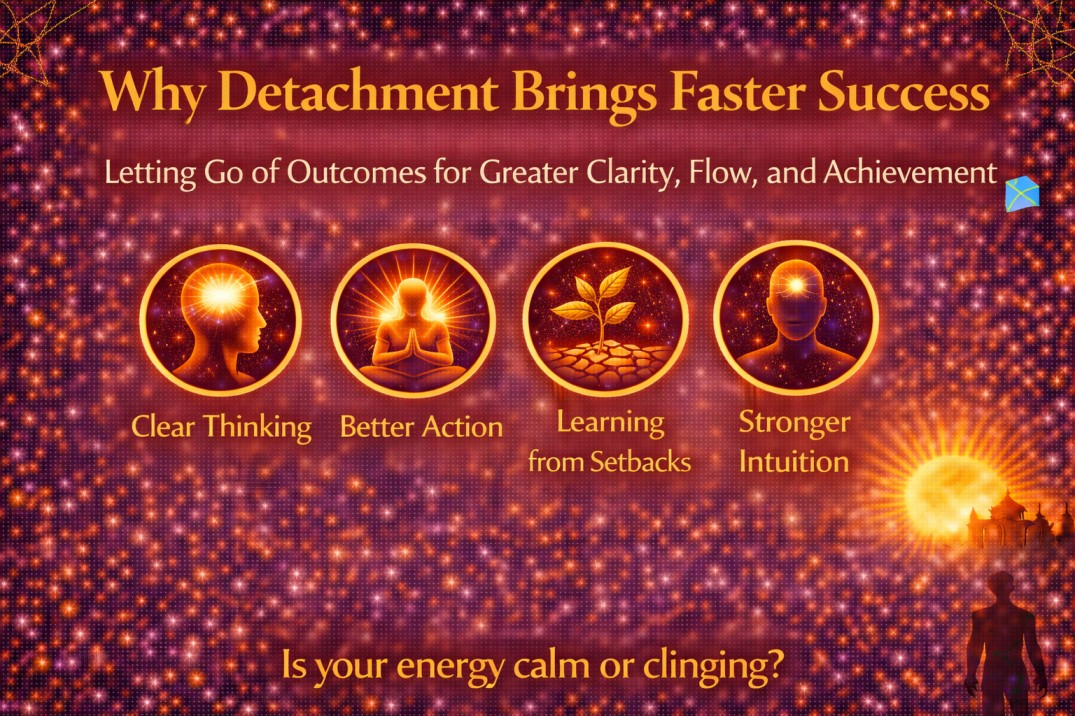 Why Detachment Brings Faster Success