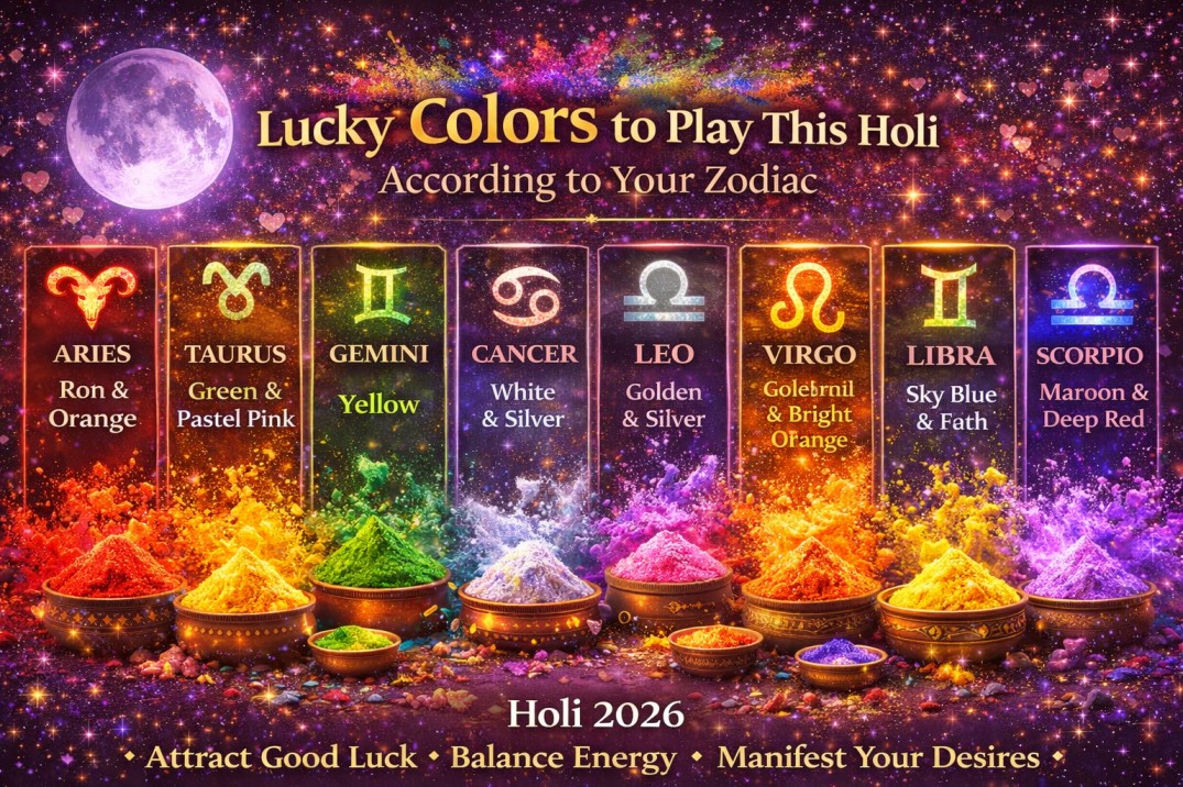 Lucky Colors to Play This Holi According to Your Zodiac
