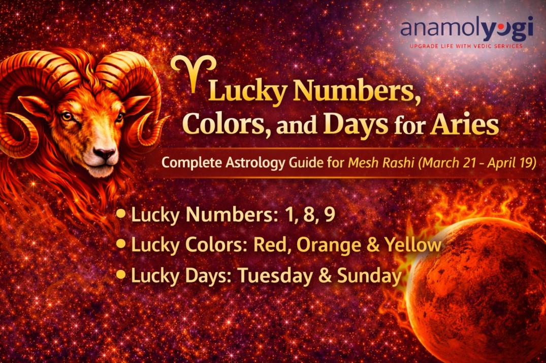 Lucky Numbers, Colors, and Days for Aries (Mesh Rashi)