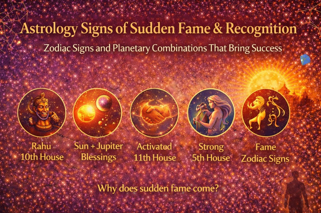 Astrology Signs of Sudden Fame & Recognition
